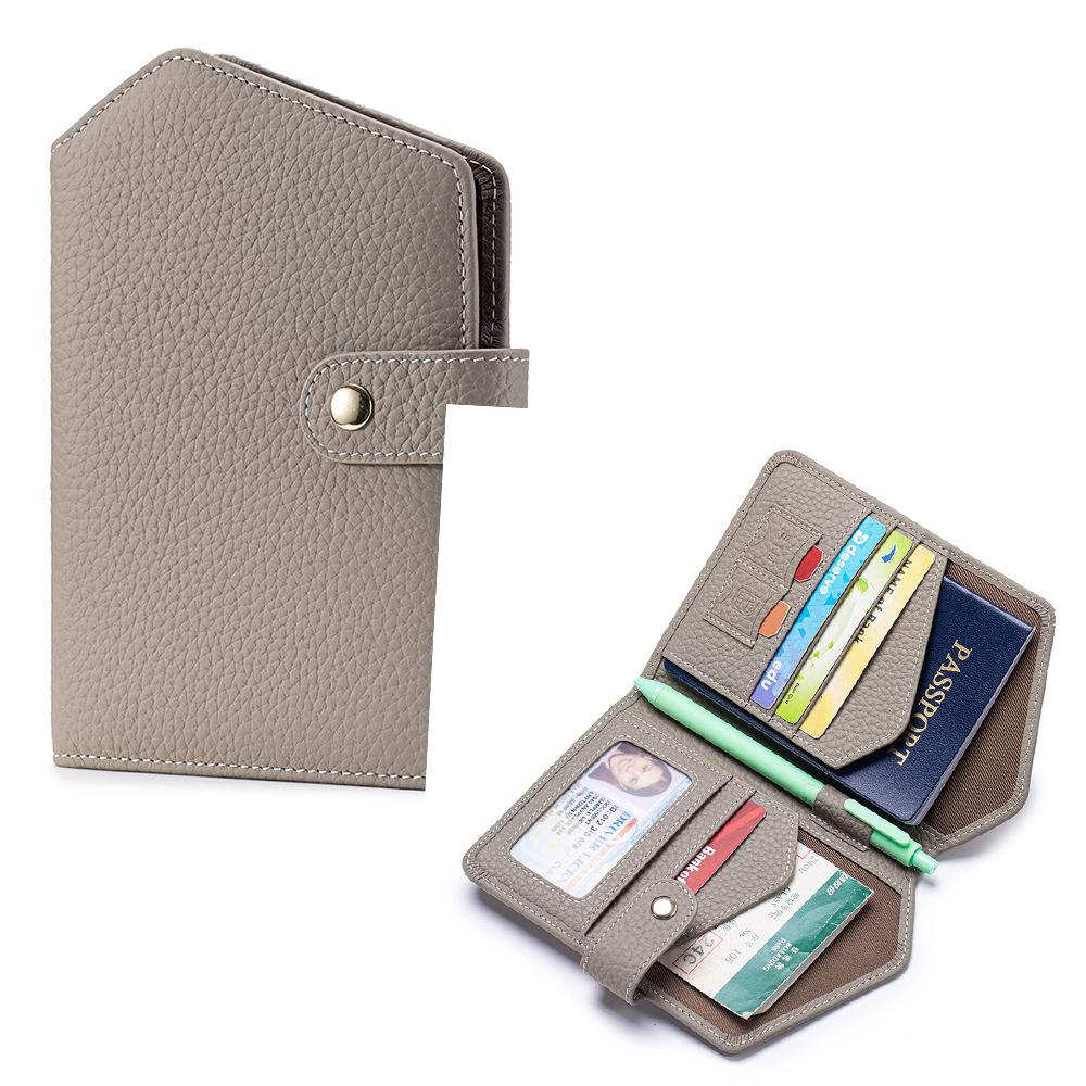 

Leather Passport Holder Slim RFID Blocking Travel Wallet for Men and Women Fits Passport Credit Cards ID Cash Travel Accessories