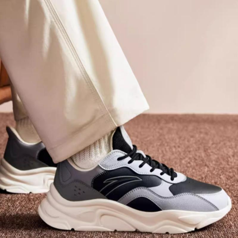 Anta Little Millennium Trendy Comfortable Wear-Resistant Breathable Low-Top Casual Shoes Men sneakers Black Gray 912348826-15