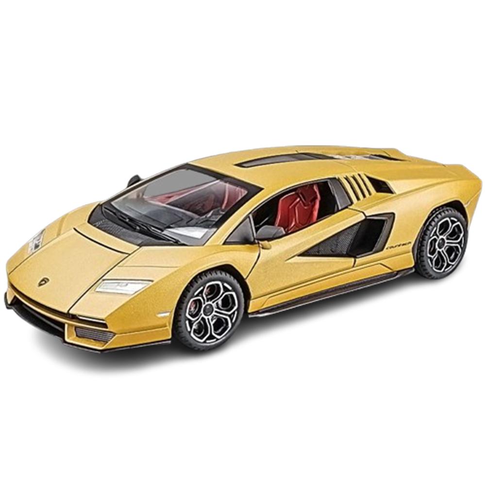 

Масштаб 1/24 Lambor Countach LPI 800-4, модель автомобиля из сплава, литой автомобиль, звуковой свет, коллекция любителей автомобилей, детский подарок на день рождения, металлические игрушки 1/24-Size:21*9.6*5cm жёлтый