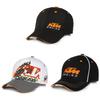 Ktm Baseball Cap With Embroidered Letter Pattern For Motorsports And Casual Wear