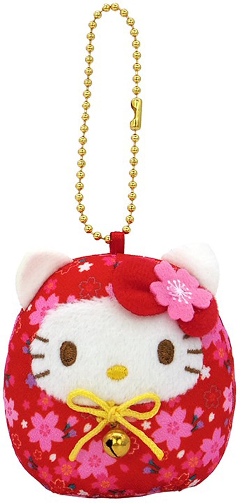 

Nakajima Corporation Sakura Daruma Mascot, Hello Kitty, Red, 205346-24