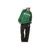 Reebok Letter Print Knit Loose Crewneck Pullover American Vintage Sweatshirt Unisex sweatshirt Dark-Green 23FRC353UGL1