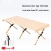 OEING Outdoor Aluminum Alloy Folding Picnic Egg Roll Table