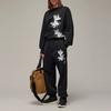 Y-3 SS24 Gfx Ft Pants Printed Cuffed Casual Pants Unisex Pants Black IN4339