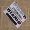 AOW4  ABS Car Rear for Nissan NISMO VVEL DIG Badge Qashqai Elgrand Leaf Juke Patrol Note Trunk Fender Side Letter Sticker Accessories