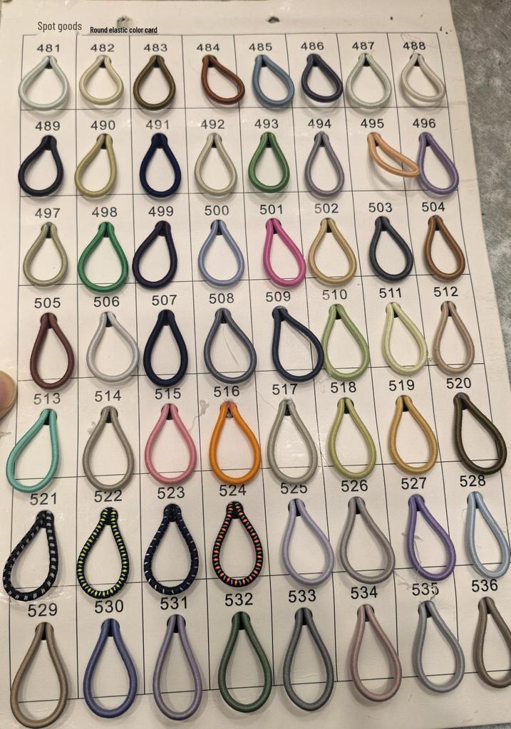 2.0MM Colored Round Elastic Cord Rubber Band for DIY Beading