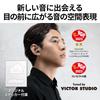 JVC Kenwood Auricolari Bluetooth Wireless Victor HA-FX150T-BA con Adesivi, Cancellazione del Rumore, Cattura del Suono Ambientale, Impermeabili, Bassa Latenza, con Microfono,