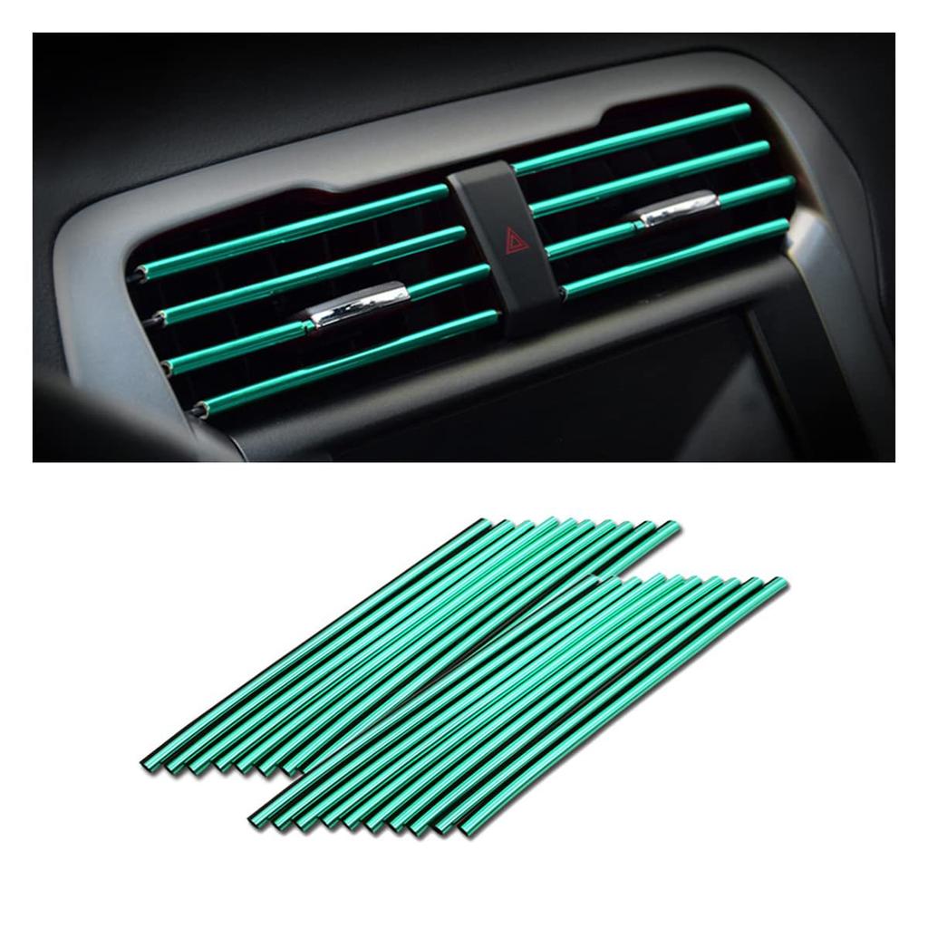 Car air vents decorative strip centre grille clip strip U-shaped electroplating bright strip air conditioning chrome colorful in