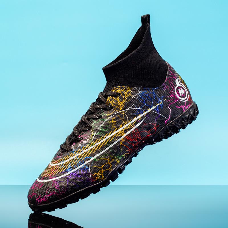 One 2025 high-top football shoe Boys' student spike shoes Girls' game training sports shoes