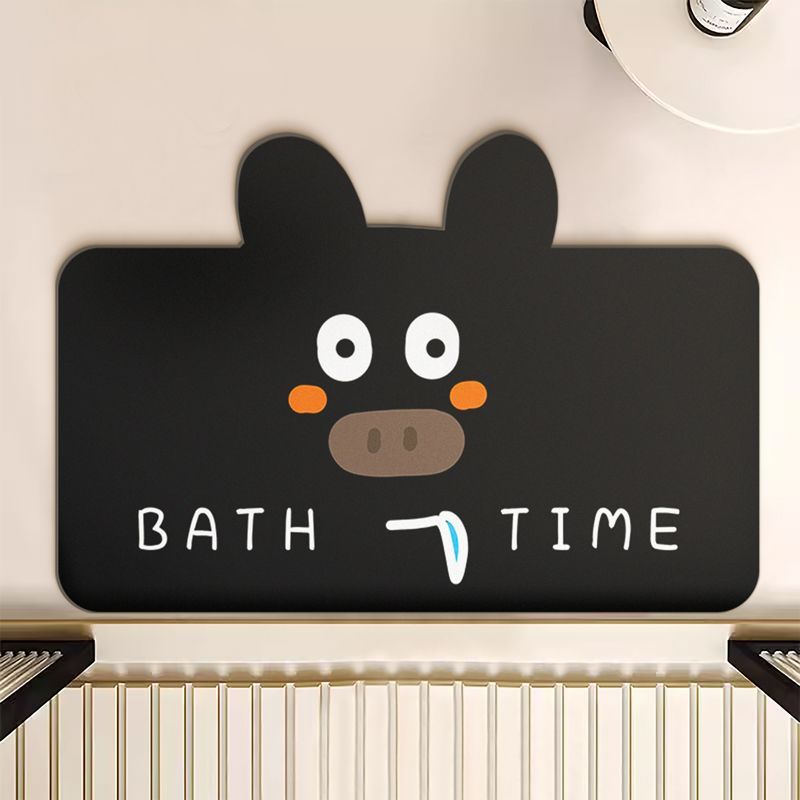 Kreskówkowy uroczy dywanik podłogowy do łazienki miękki dywanik chłonny z ziemi okrzemkowej gospodarstwo domowe toaleta drzwi toaletowe antypoślizgowa szybkoschnąca podkładka pod stopy