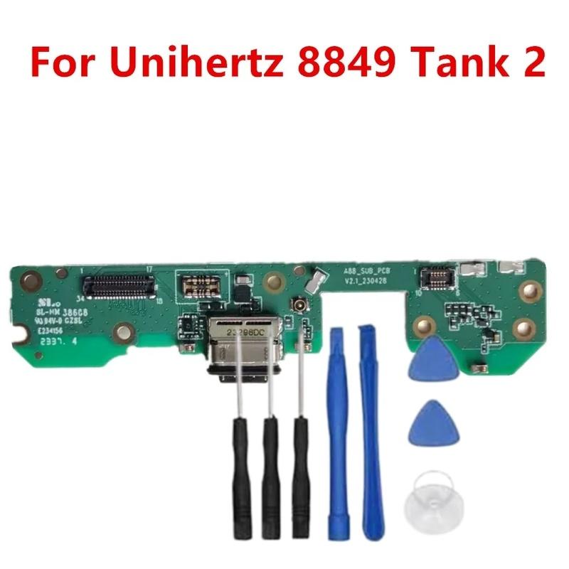 New Original For Unihertz 8849 Tank 2 Cell Phone USB Chariging Plug Charge PCB Board Dock Replacement Board Parts