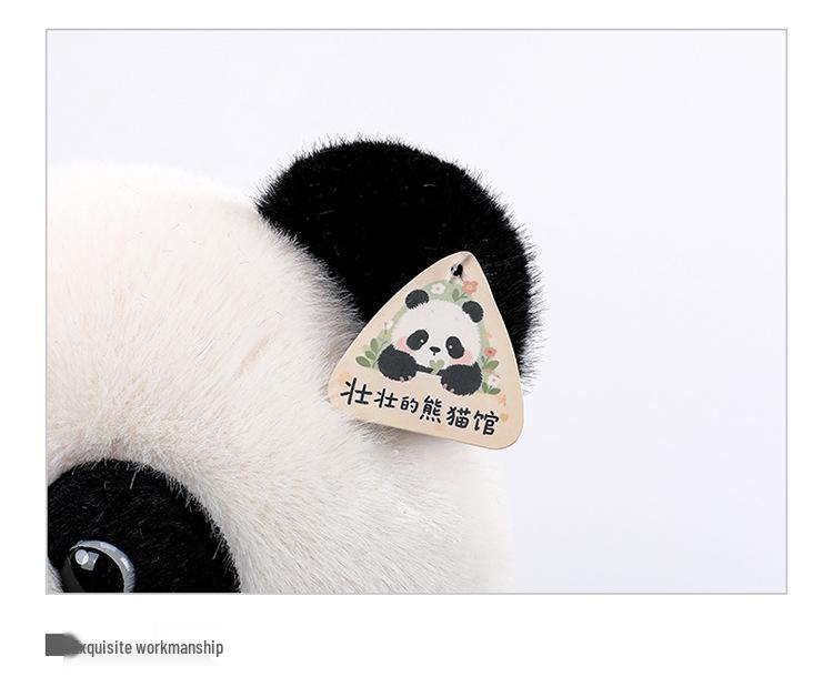 Realistic Sitting Panda Plush Toy - Cute and Perfect for Birthdays