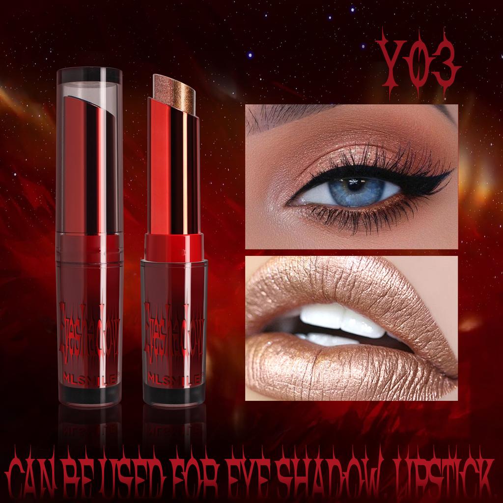 Two-tone Eyeshadow Waterproof Eyeshadow Stick for Lips and Eyes Halloween Eyeshadow