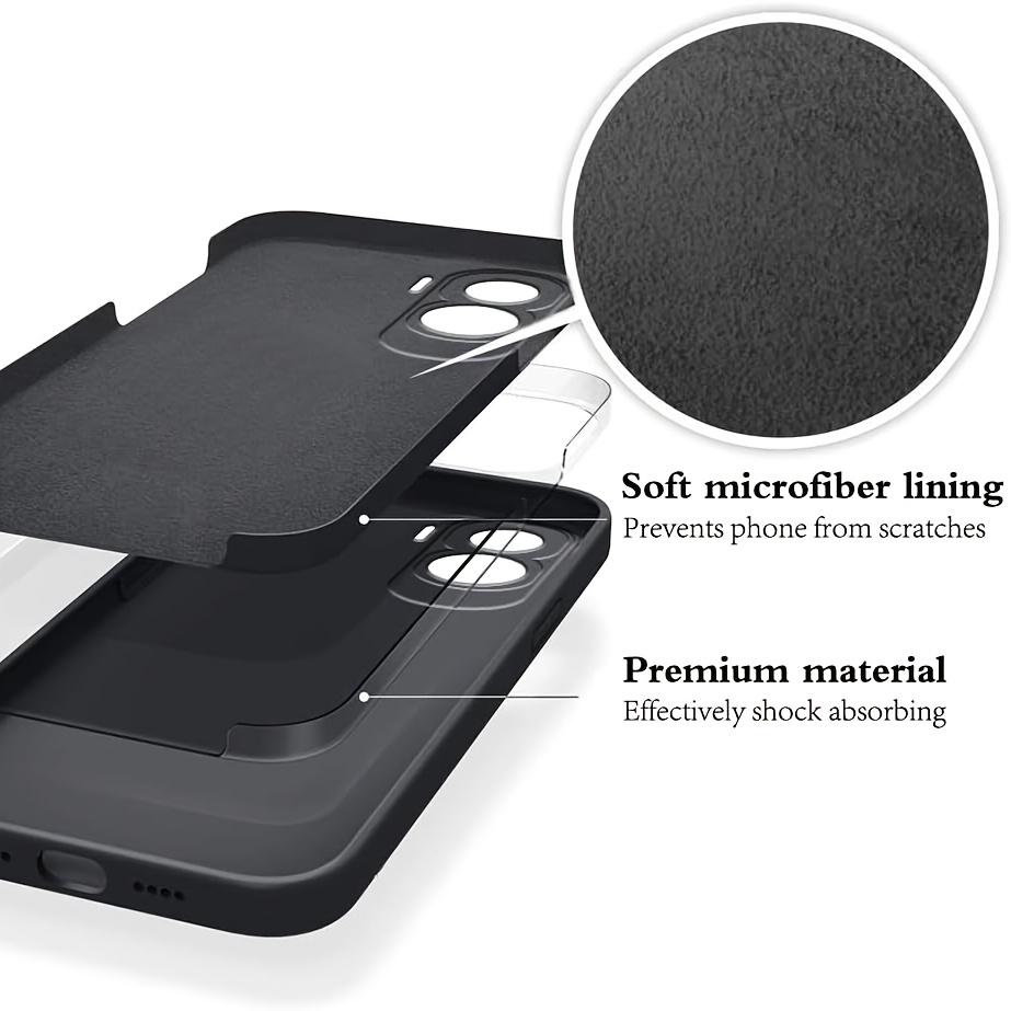 Noble Fashion Solid Colour Shockproof Protective Liquid Silicone Phone Case For Redmi A1 / A2