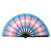 62KD Folding Hand Fans Rainbows Fan Dance Decoration Hand Fans Summer Fan Perfect Props for Summer Music Festivals & Parties