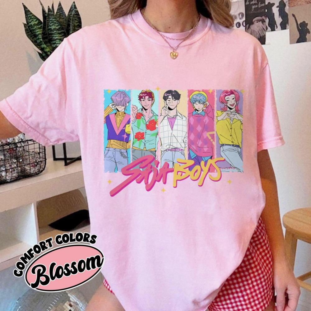 

Saja Boys Boy Band Shirt Kpop Demon Hunters Movie Shirt Bootleg Retro Movie Shirt Demon Hunters Merch Kpop Fan Gift Shirt 2XL