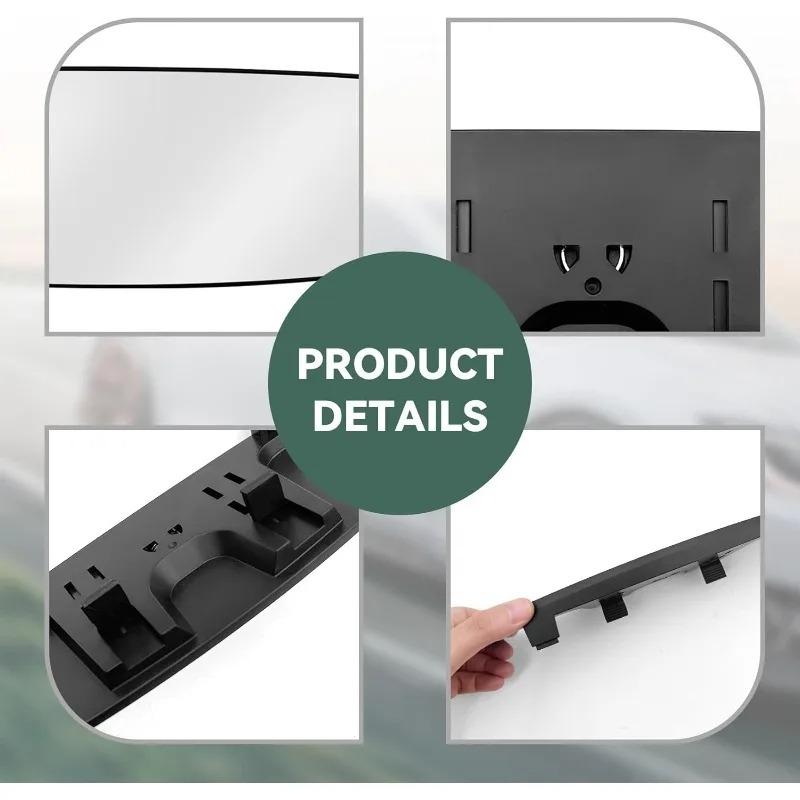 Universal Anti Glare Wide Angle Panoramic Rearview Mirror Clip On Eliminates Car Blind Spots for SUV Truck Vehicle