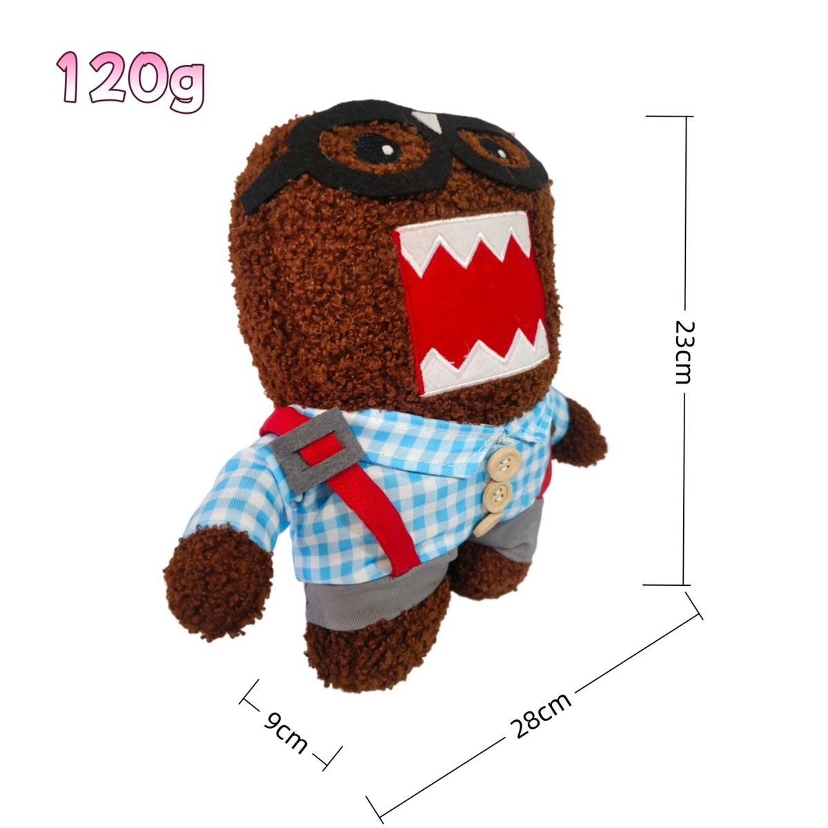 Kawaii Domo Kun Pluche Speelgoed Cartoon Grappig Roze Domokun Draagt Kleding Pluche Speelgoed Zacht Knuffeldieren Speelgoed