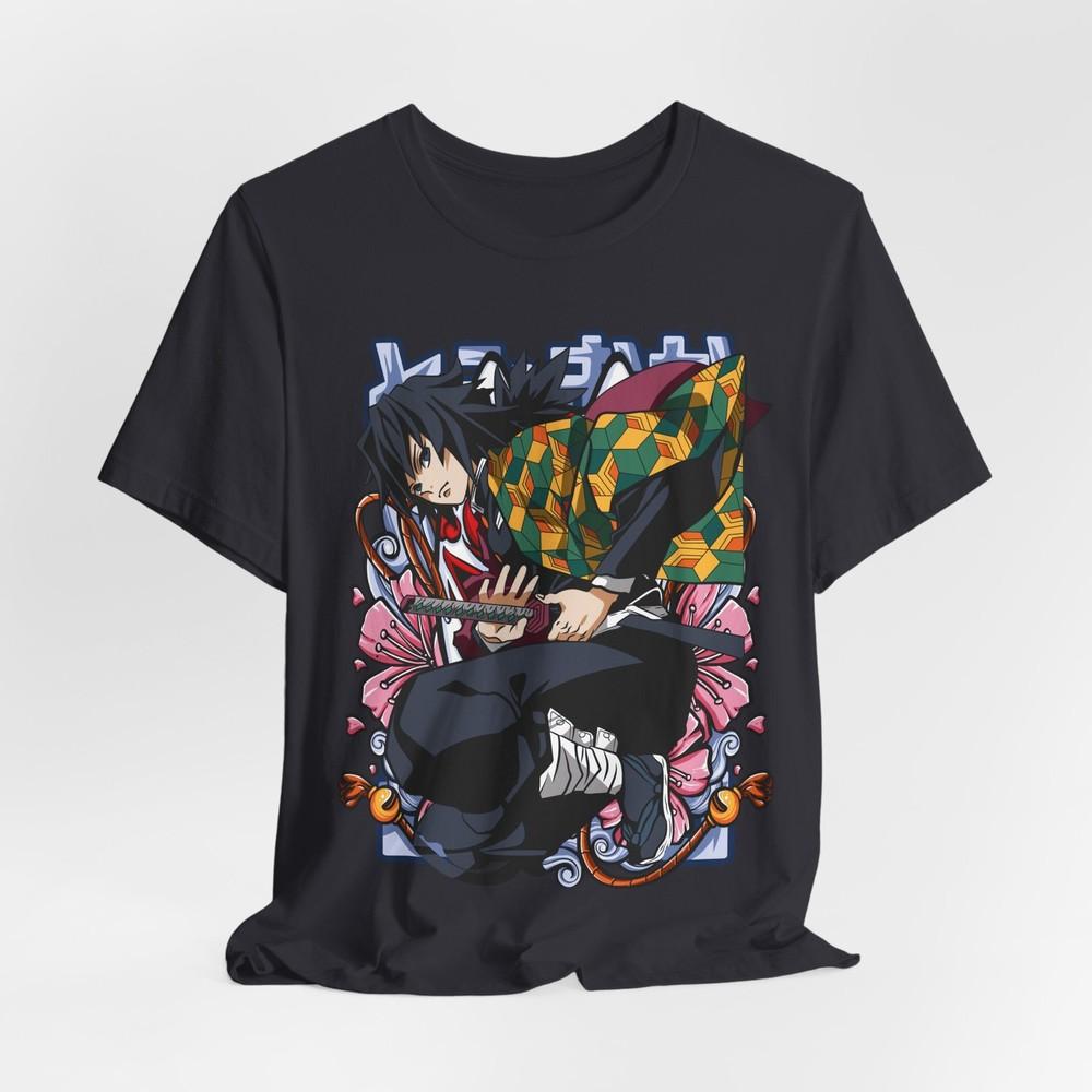 Tomioka Anime Graphic Tee Unisex TShirt for Anime Fans Demon Slayer Shirt S