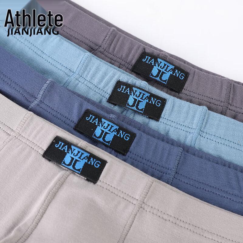 Jianjiang Men's Bamboo Fiber Boxer Briefs 2-Pack