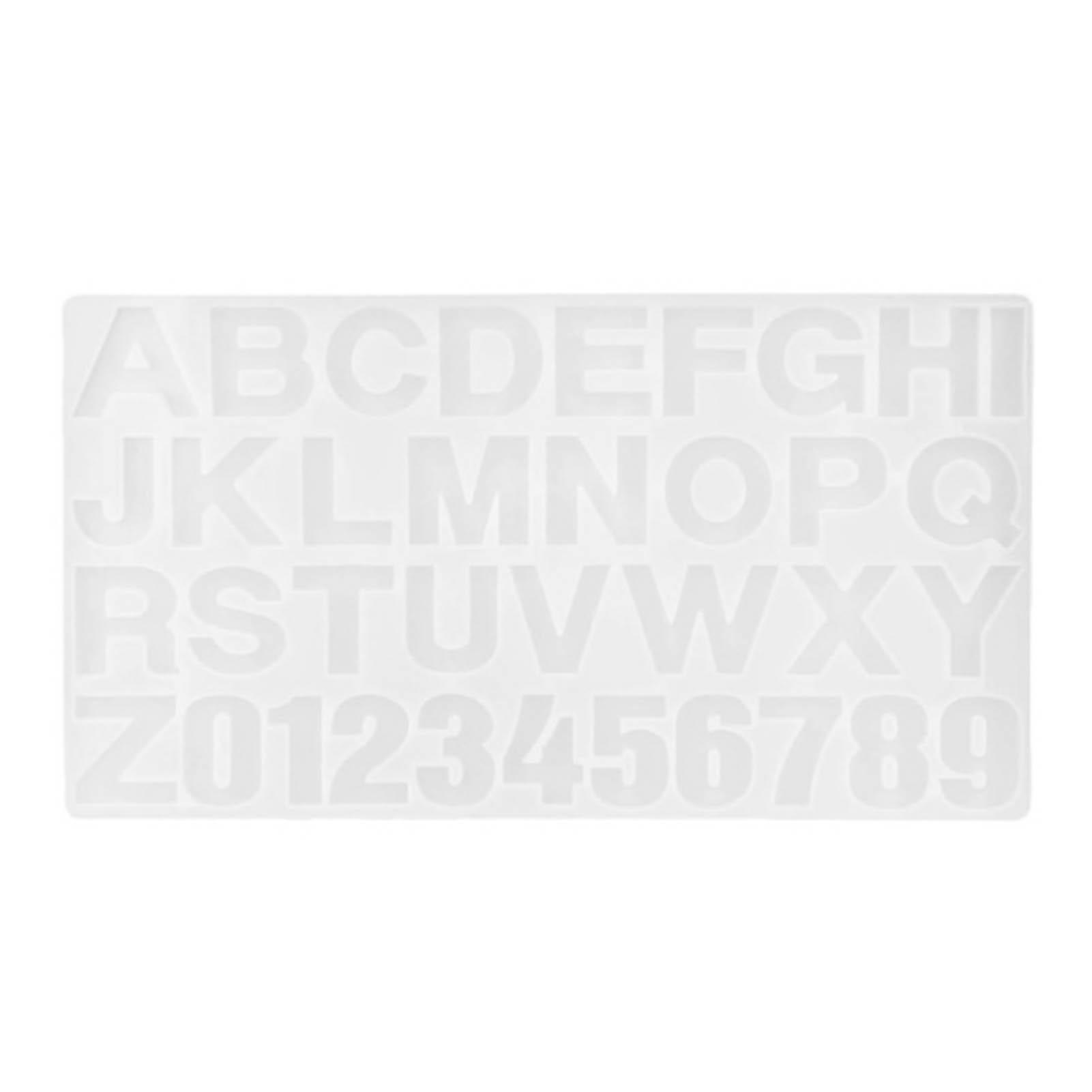 

Number Mold Transparent Silicone Flexible Letter Mold for DIY Decoration Pendants