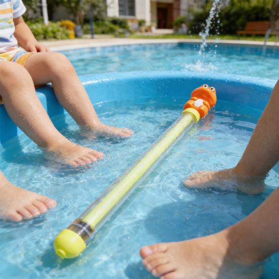 Cartoon Spritzpistole mit sprudelndem Wasser für Kinder Handheld Ausziehbarer Sprühspielzeug für Pool Strand Spaß Sommer Badezimmer Gadget Niedliche Foto Requisite Neuheit Geschenk für Kinder
