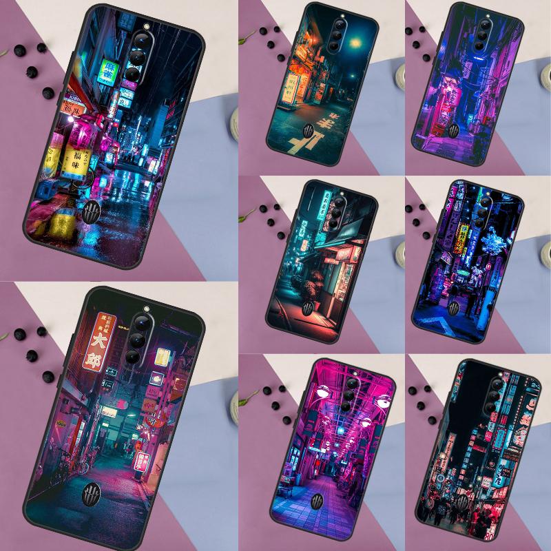 Japanese Night City Aesthetic Phone Case For ZTE Nubia Red Magic 9 Pro 8 8S Pro Plus 6 7 6S 7S Pro 6R 5S 5G Back Cover
