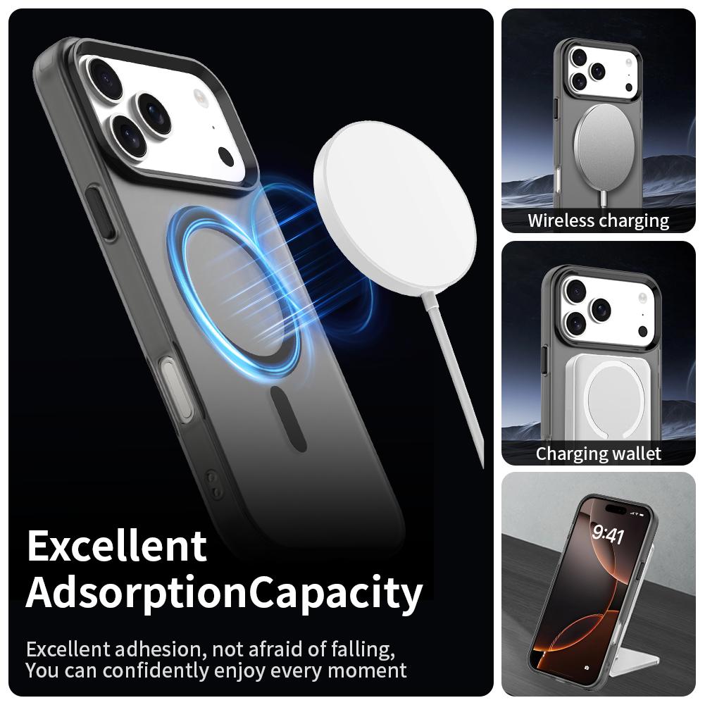 Magnetischer Luxus-Objektivschutz Matte Candy Hülle Für iphone 17 Pro Max iphone17 Air 5G Für Magsafe Kabellose Ladehülle