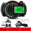 Universal Moto Dashboard LCD Digital Motorcycle Odometer Speedometer Meter Instrument Adjustable 0- 299 KM/H 7colors Backlight