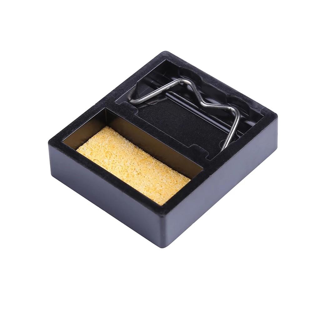 2 Pieces Iron Stand Holder Frame Metal Base With Clean Sponge