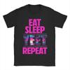 Eat Sleep Yeet Repeat Vintage Jey Uso Yeet Apparel Mens T Shirts Casual Tees Short Sleeve Crewneck TShirt Pure Cotton
