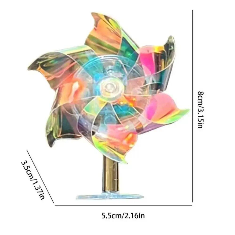 Plastic Bicycle Helmet Decorations Wind Powered Rotating Self-Adhesive Toy  Car