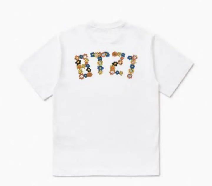 

[USED] BT21 Official Flower Logo T-Shirt (XL) Hard to Find