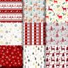 Festival Cartoon Reindeer Design Wrapping Sheets User Friendly Recyclable Paper For Christmas Parties Decorations