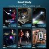 Portable Mini Keychain Light LED High Bright Flashlight Dual Lights Outdoor Camping Fishing Multi-functional EDC Mini Torch Lamp