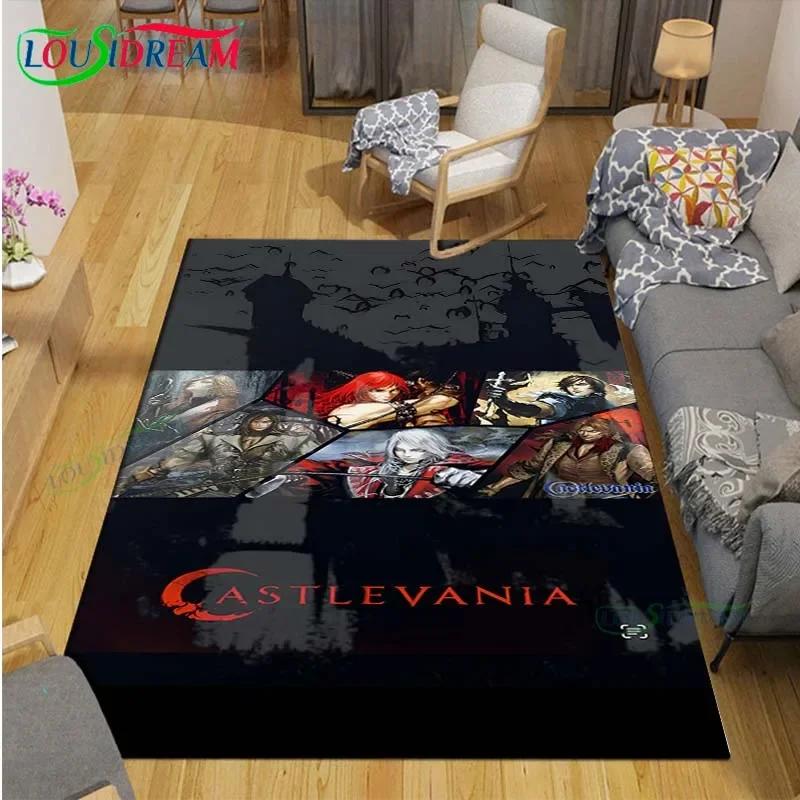 2025 Game 3D C-Castlevania Dracula Carpet Living Room Bedroom Bedside Mat Fashion Floor Mat Area Rug Door Mat Bedroom Decoration