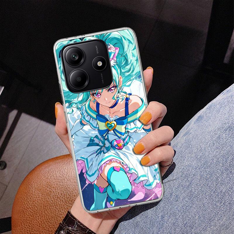 Pretty Cure Anime Phone Case For Xiaomi Redmi Note 15 14 13 12S 12 11 Pro Plus 14S 11S 11E 10 10S 11T 5G Personalized Cover Redm