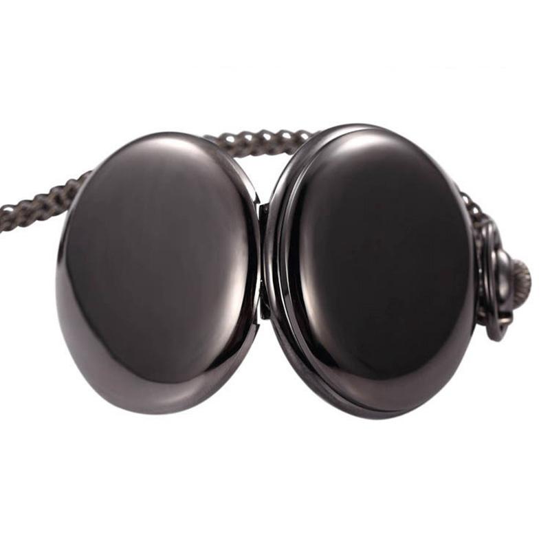 Modern Fashion Mens Fob Watches With Necklace Chain Classic Golden Men Quartz Pocket Watch