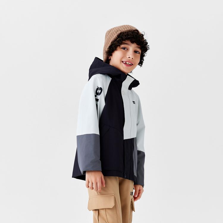 Levis Lvc Series Hooded Comfortable Long Sleeve Simple Kids Jackets Black LV2442236GS-001