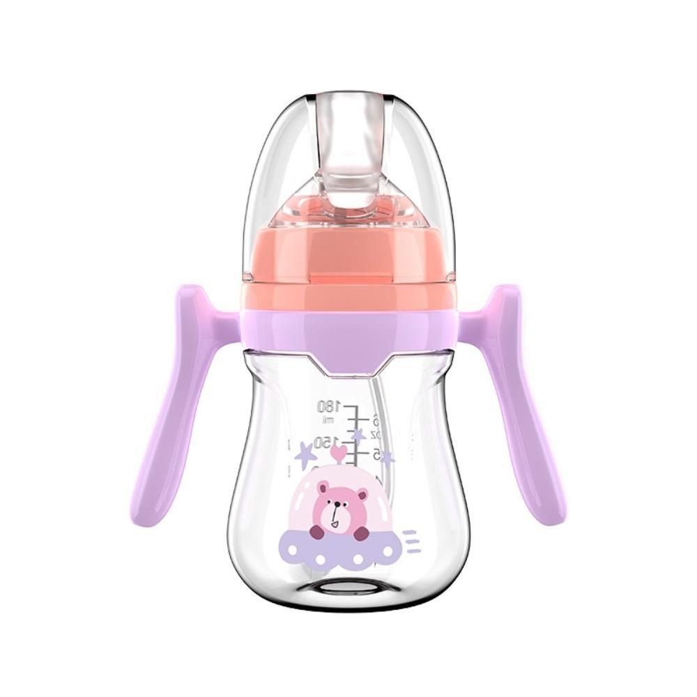 180ML/240ML Babyflasche Tragbare Silikon-Trinkhalmflasche Hochwertiger Trinkbecher Baby-Fütterungszubehör