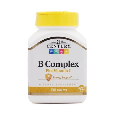 Vitamin B Complex Plus Vitamin C, 100 Tablets