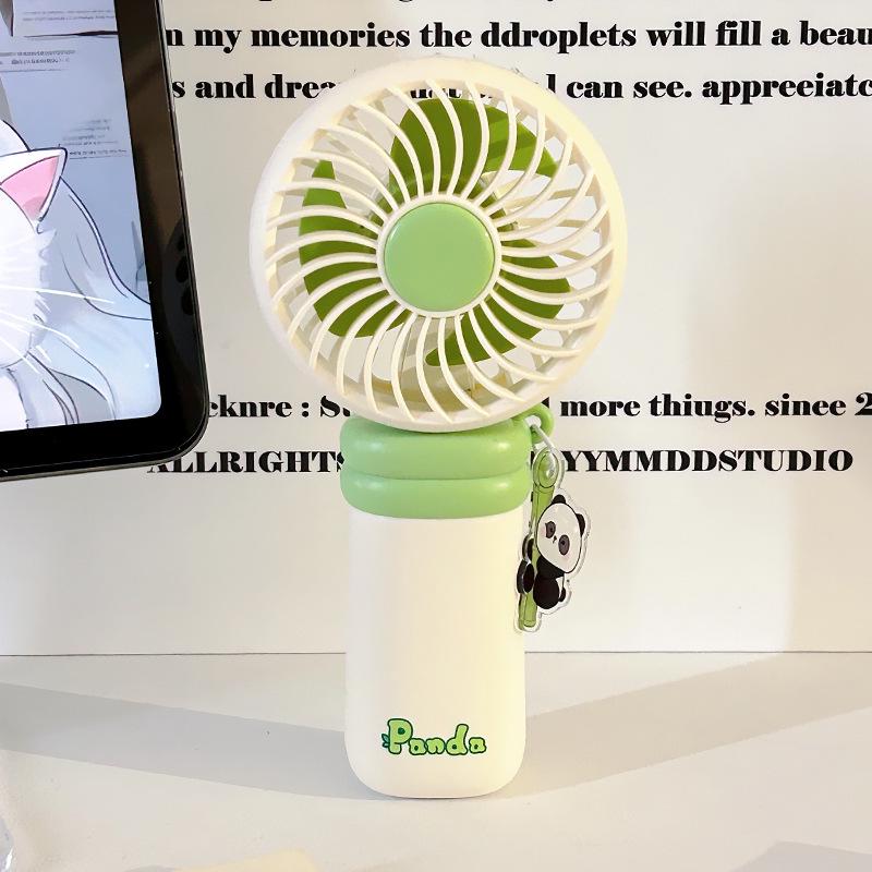 Portable USB Rechargeable Cute Panda Mini Fan for Kids and Students 400mAh Battery
