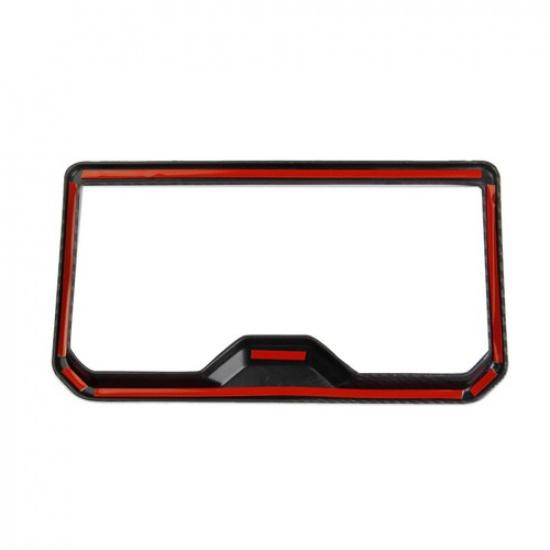 Carbon Fiber Style Front Central Control Cup Holder Cover Trim for Toyota Tacoma