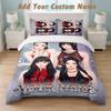 Bedding Set 1 Duvet Cover 2 Pillowcases Aespa Print Soft Bed Linen Bedroom Decor