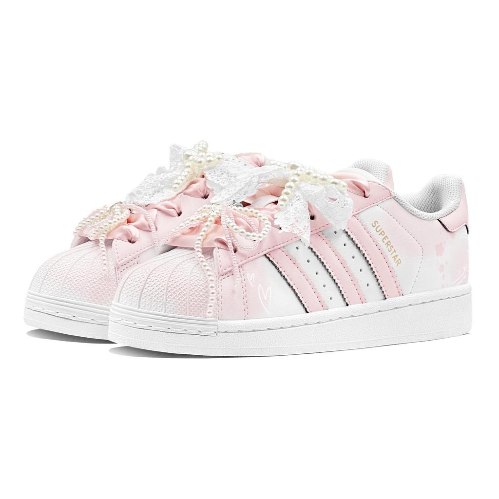 adidas Originals SUPERSTAR Slip Resistant Abrasion Resistant Slip Resistant Abrasion Resistant Low Top Skateboard Shoes EG4958(Team88-S-BOX)