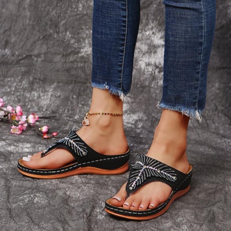 Summer Women Slippers Big Size Platform Wedges Sandals Non-Slip Open Toe Sandals Flip Flops Comfortable Beach Shoes Slides Women