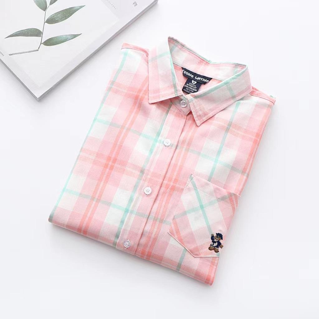 Karopullover Damen Frühling und Herbst Neu Koreanische Version Locker Langarm Retro Hongkong-Stil Ausländischer Stil Studenten Unterhemd