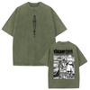 VINLAND SAGA Manga Graphic T-shirt Thorfinn Vintage Washed Oversized T Shirt Men Women Clothing Summer Cotton Short Sleeve Tees