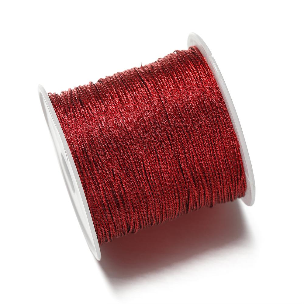 1Pc 0.2-0.8mm Multi-Color Braided Thread Macrame Cord String for DIY Bracelet Necklace Tassels Beading Craft Rope