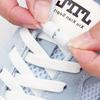 1 Pair 8mm Width Elastic Laces for Sneakers No-Tie Flats Quick-On/Off Shoelace Accessory for Children & Adults